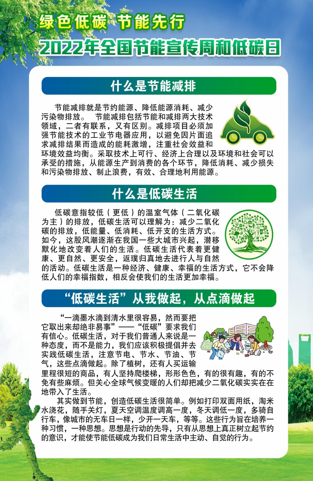 2022年全国节能宣传周和低碳日绿色低碳节能先行