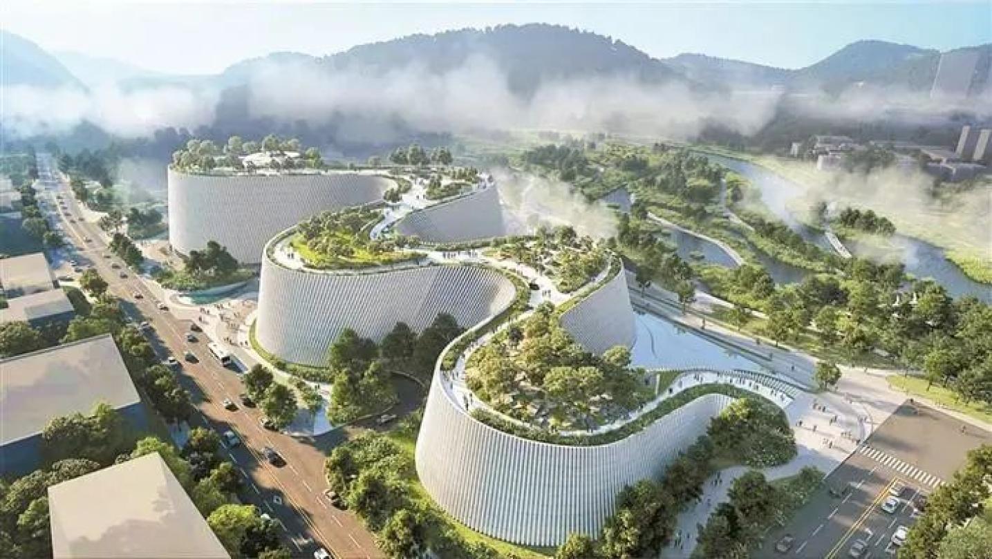 深圳自然博物馆展开桩基施工