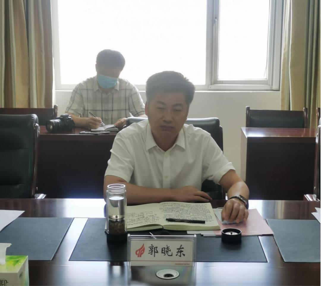 郭晓东对湖北工建一行到来表示欢迎.