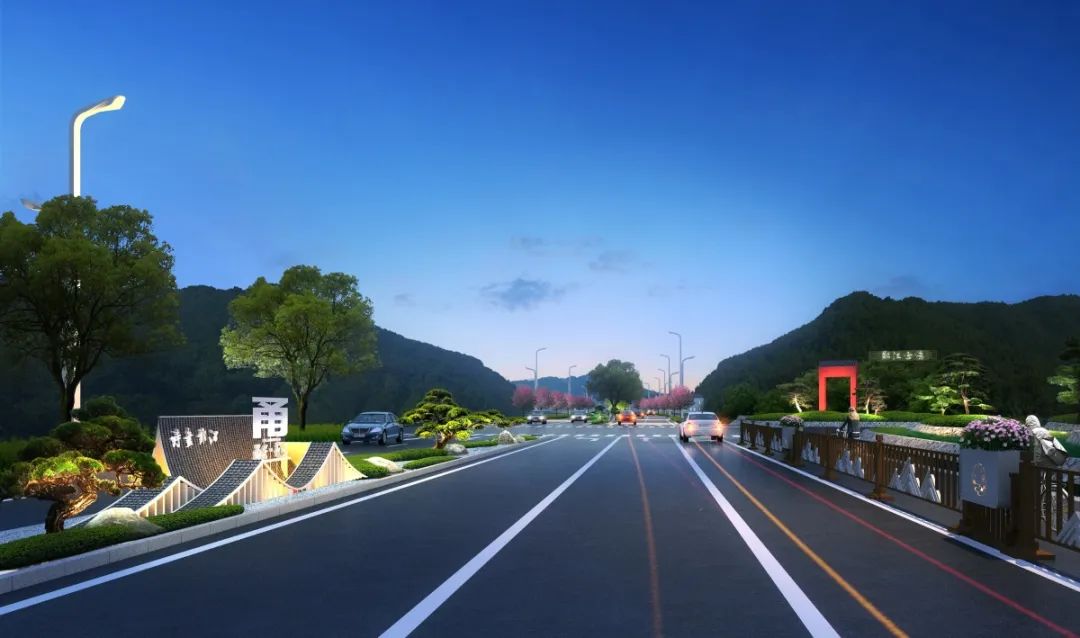 山区公路效果图图片