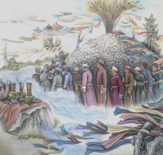 布特哈三百年敖包大仪式备 祭 品达斡尔族每个氏族部落都有自己的敖包