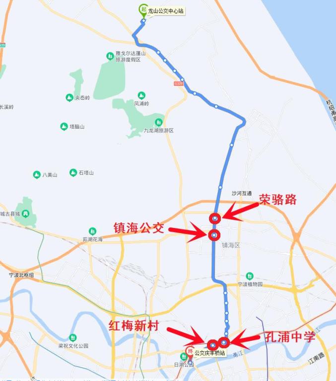 宁波首条慈溪到宁波开通大站快线全程约55分钟