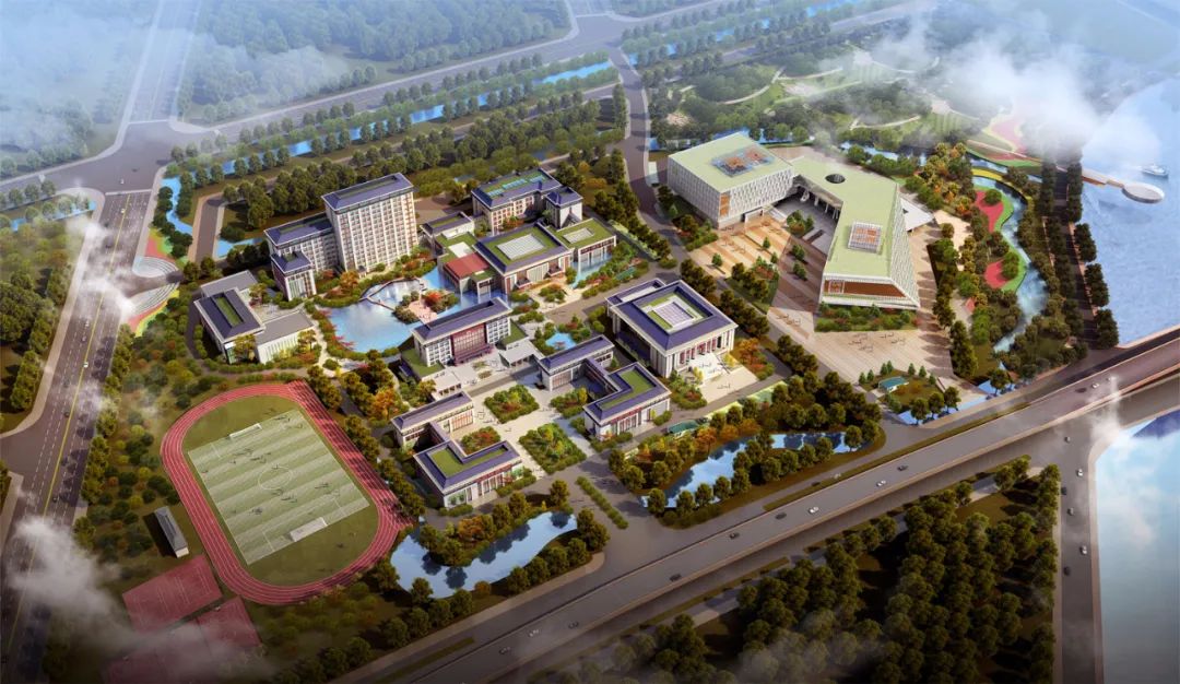 聊城市一校三馆即将交付使用