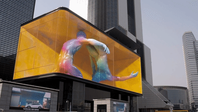 世界各地的裸眼3d广告牌,网友看完:中国的没输