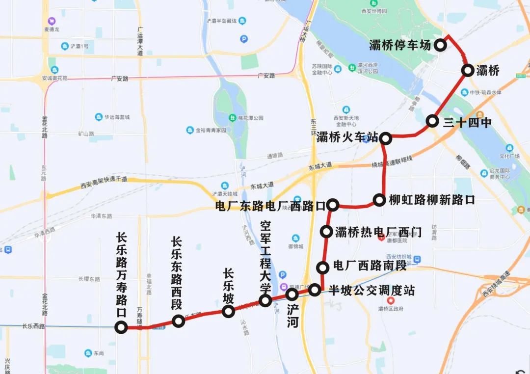 西安108路公交车线路图图片