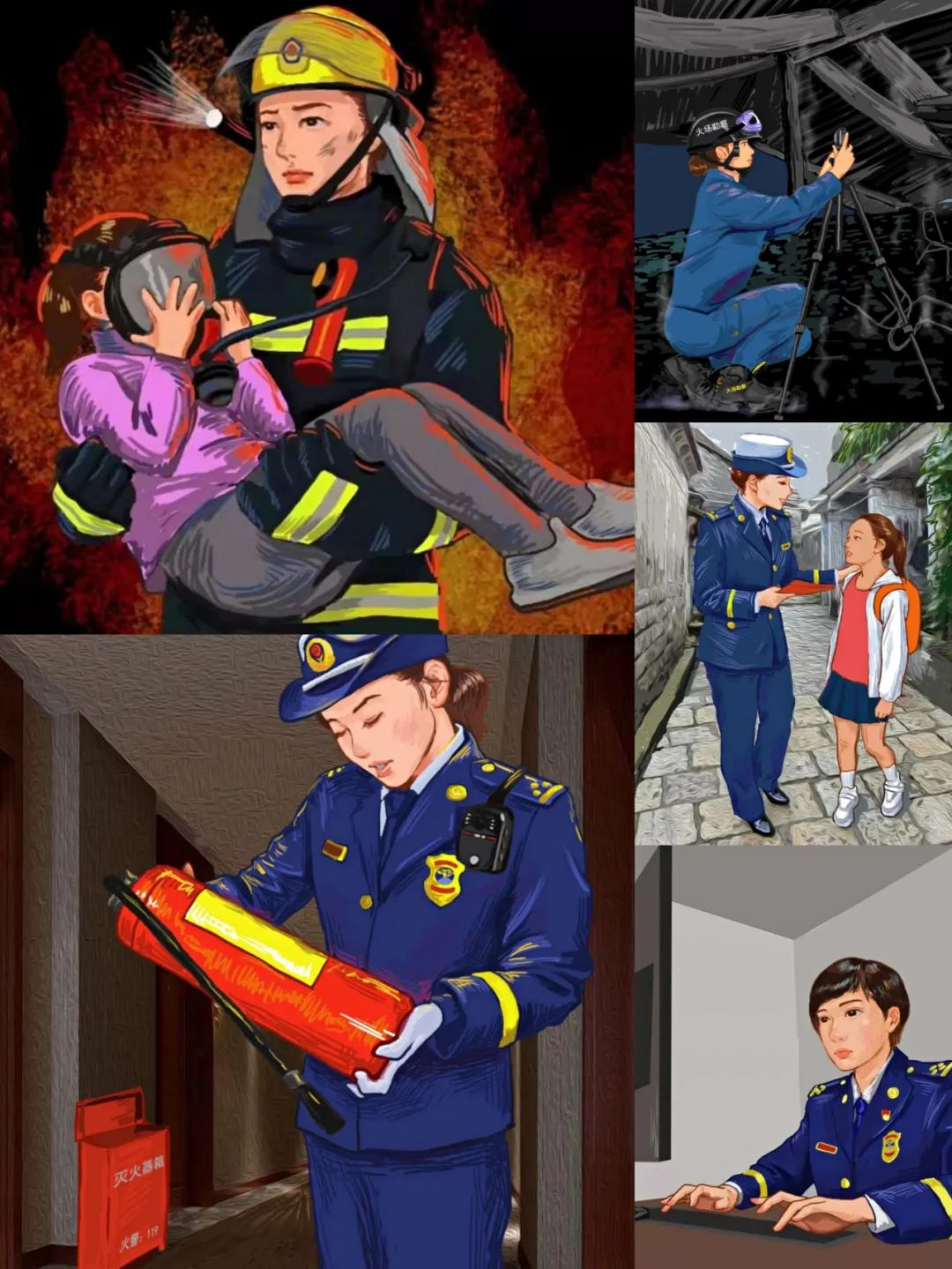 火焰蓝运动会女子图鉴她力量从不逊色