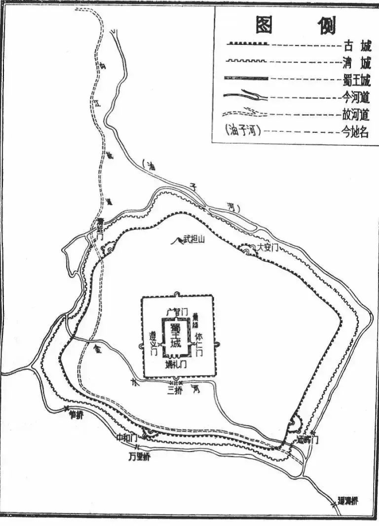 成都城墙地图图片