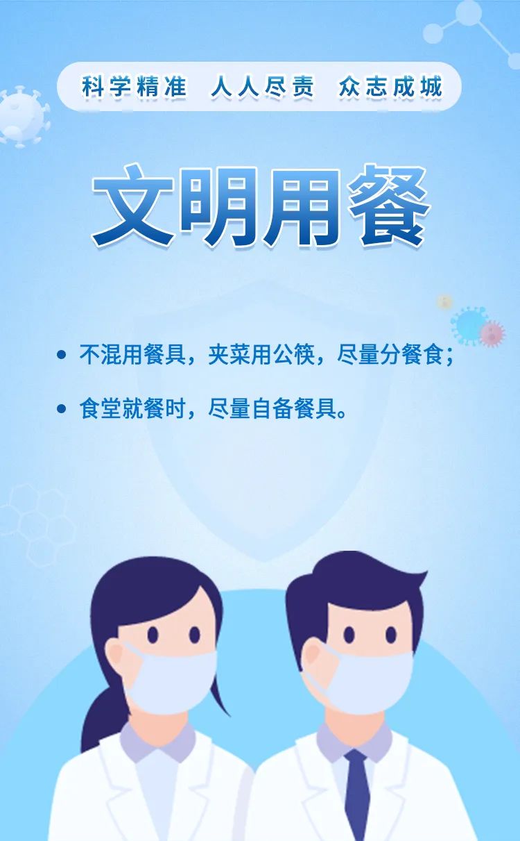 【健康科普】公民防疫基本行为准则:文明用餐