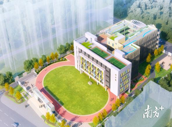 天河骏景小学龙口西小学扩建迎新进展