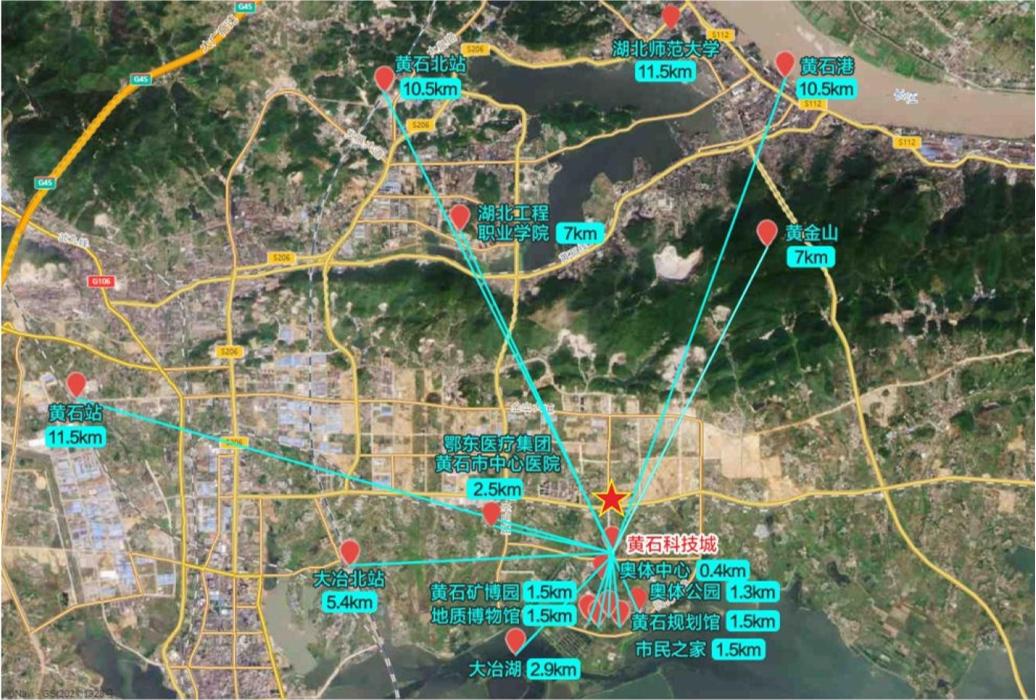 黄石科技城位于黄石大冶湖生态新区核心区,规划面积1