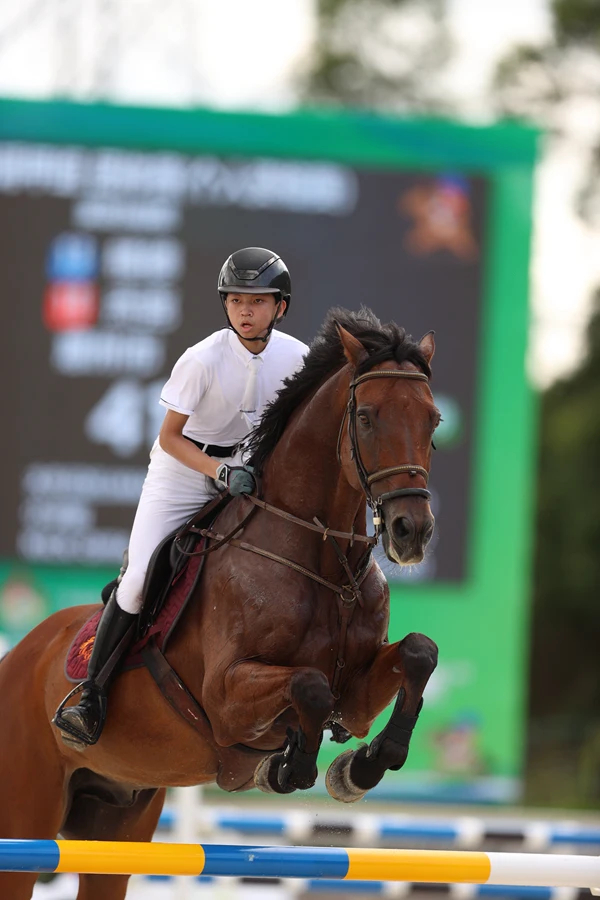 马术比赛初登广东省运会惠州首战夺冠