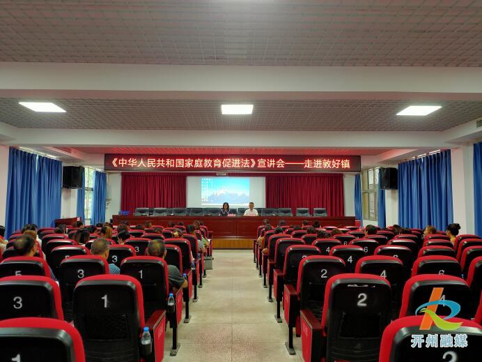 开州区敦好镇开展家庭教育促进法宣讲会