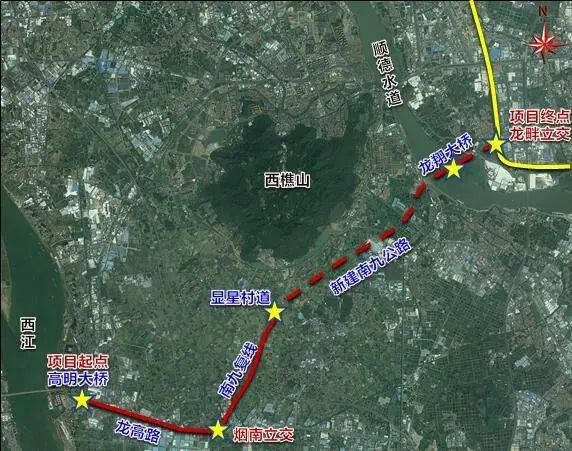 佛山龙翔大桥线路图图片