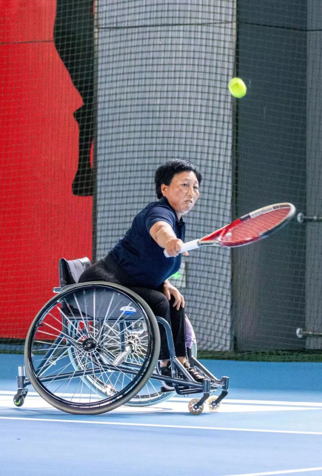 山东省第十一届残疾人运动会轮椅网球比赛开赛