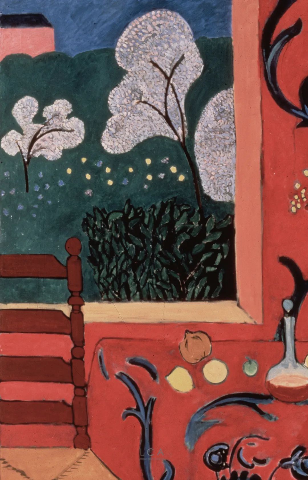 2022039兩幅畫馬蒂斯( henri matisse )在兩幅畫——《紅色餐桌》和