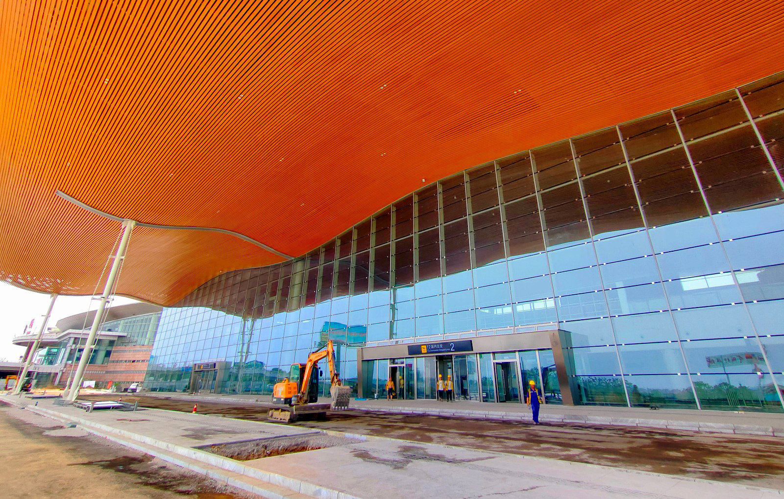 绵阳机场t2航站楼建设基本完工(陈冬冬 摄)