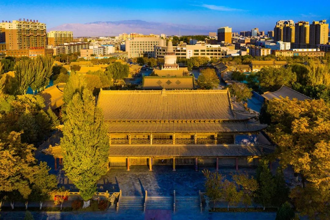 张掖古迹一张掖大佛寺