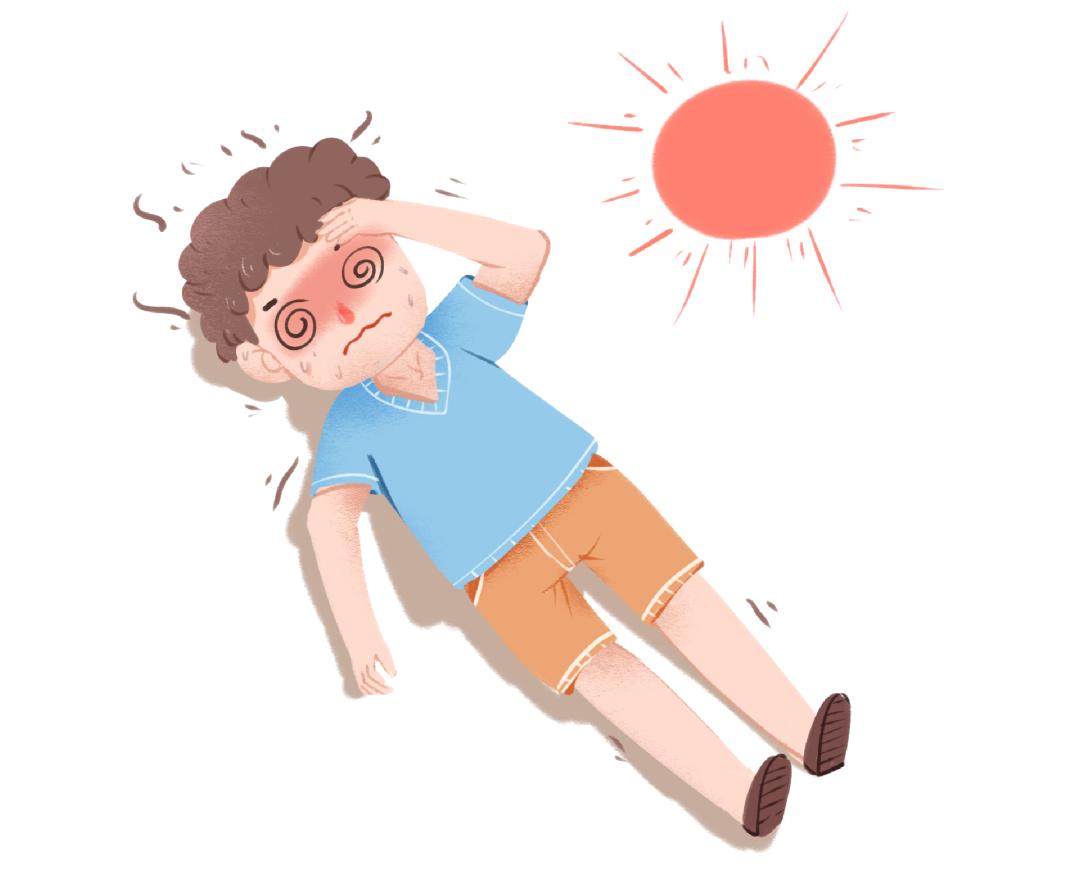 不超过38℃,出现大汗,口渴,无力,头晕,眼花等症状,这个状态为先兆中暑