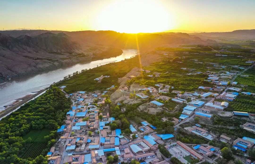 甘肃景泰:黄河五佛车木峡夏日景色