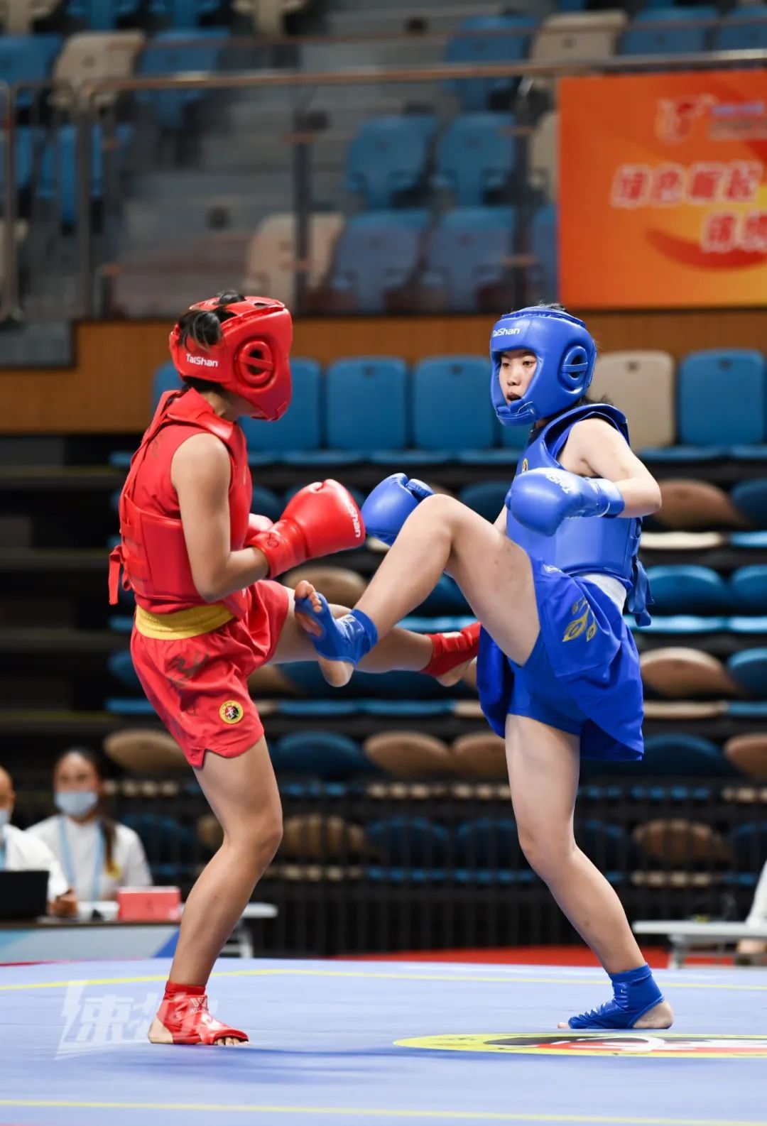 山东省第二十五届运动会武术散打决赛开赛