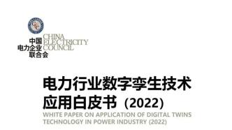 電力行業(yè)數(shù)字孿生技術應用白皮書2022