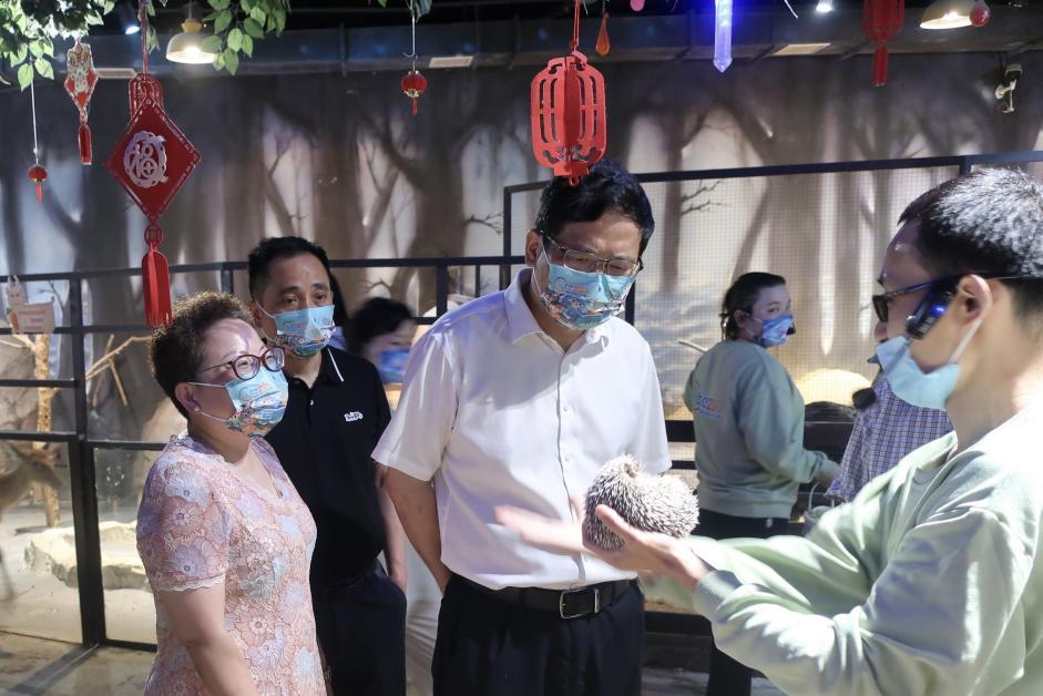 区人大常委会副主任沈洪相一行调研我区全国科普示范区创建工作