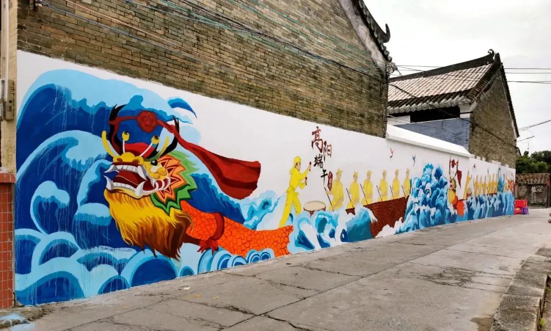 龙舟是江门高阳村的"热门"运动江门幼儿师范高等专科学校学子以写实和