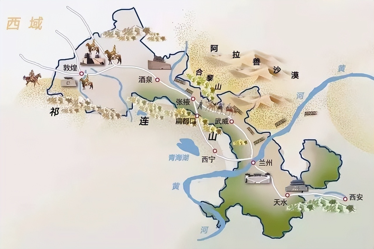 张掖五县一区地图图片
