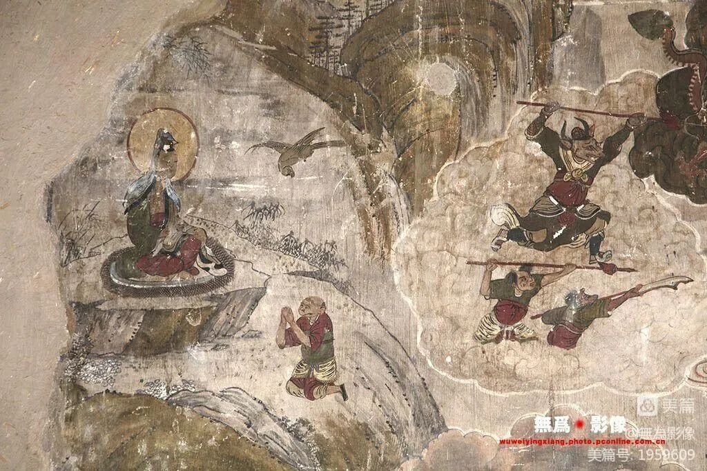 张掖大佛寺西游记故事壁画