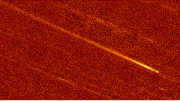 NASA捕捉到一颗撞日彗星，记录冲向太阳的过程