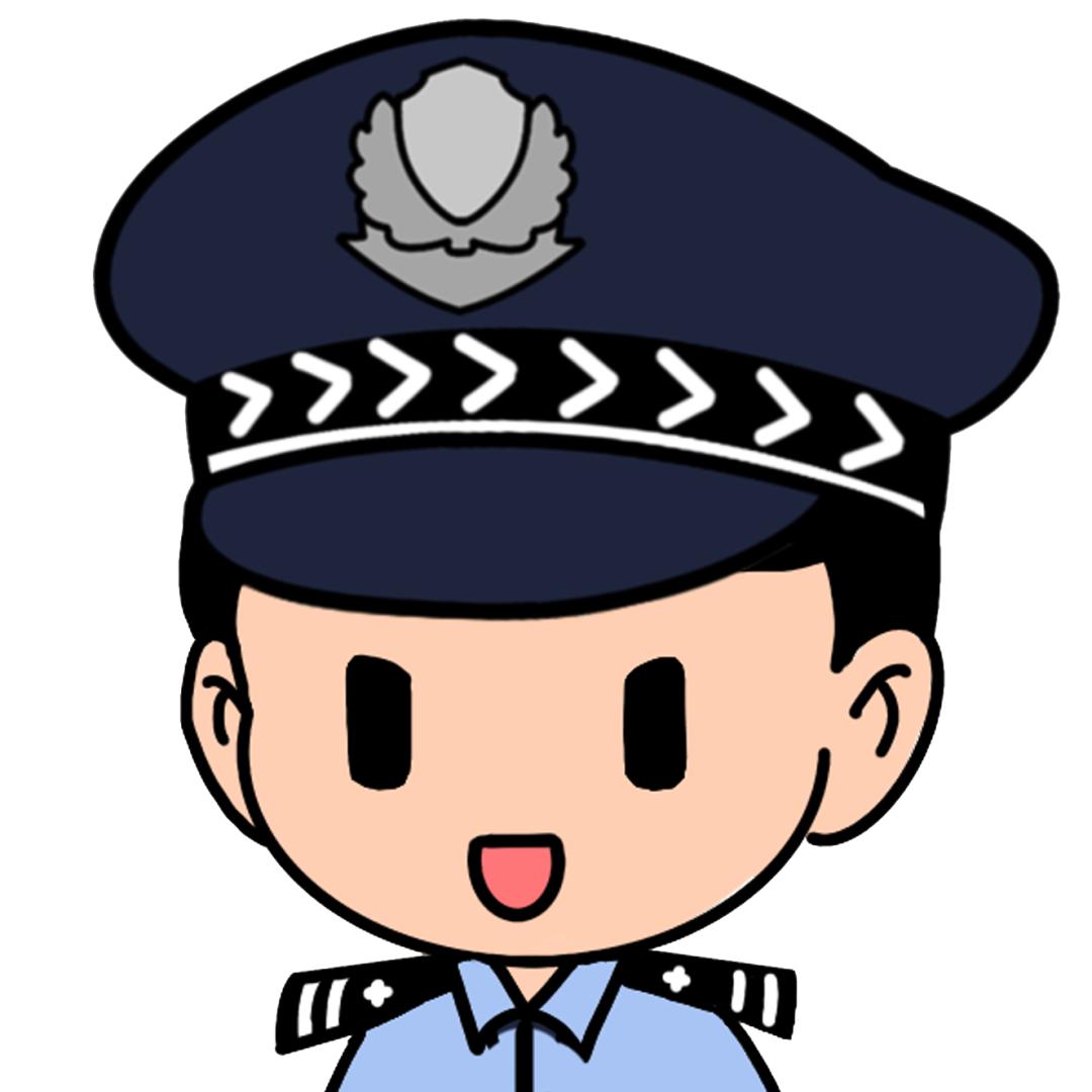 卡通警察头像男图片