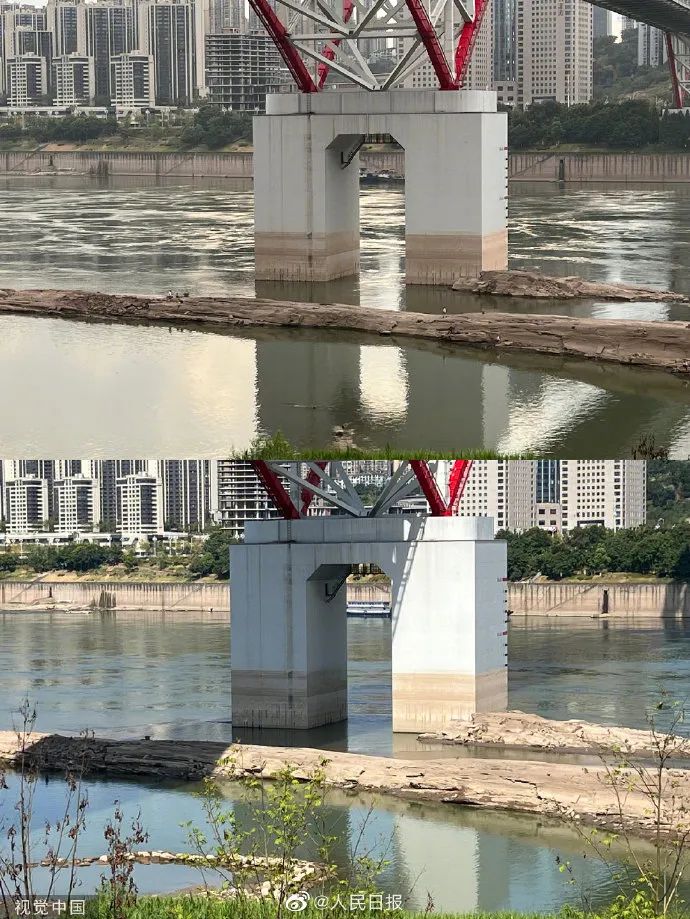 连续9天超40℃!重庆嘉陵江被晒干了?官方回应