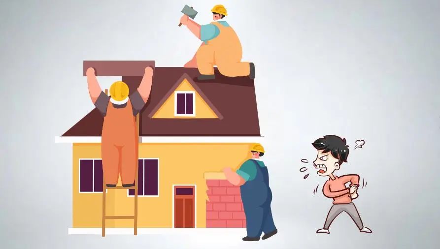 合同签订后,因为张某邻居反对,多次造成工人停工.