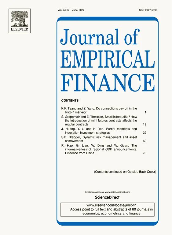 Seungjoon Oh Journal Of Empirical Finance The Paper
