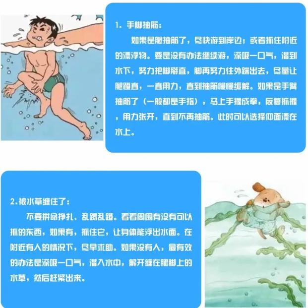 防溺水小课堂溺水如何自救②