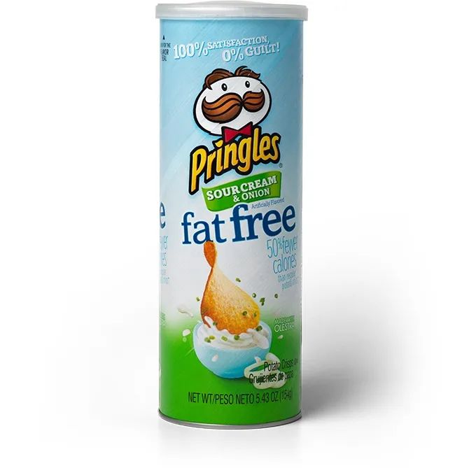 pringles fat-free potato chips 1996零脂薯片0脂低卡薯片真的存在