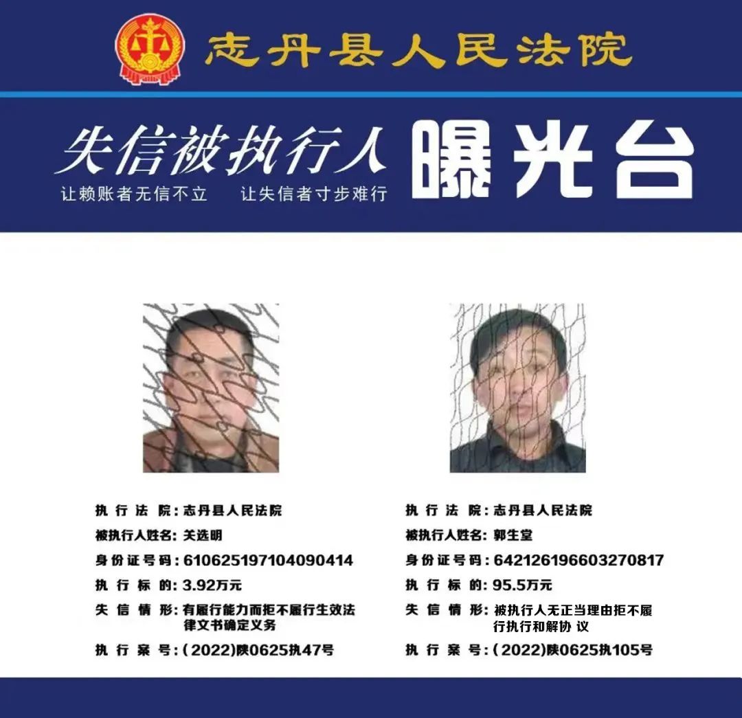曝光台|失信被执行人曝光台(2022年第三期)随手转发 助力诚信!!!_澎湃号·政务_澎湃新闻-The Paper