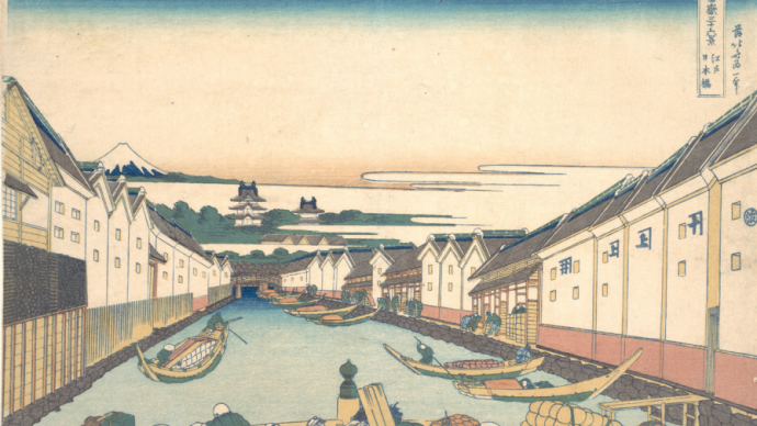 日本桥，幕府时代江户城的市井风情
