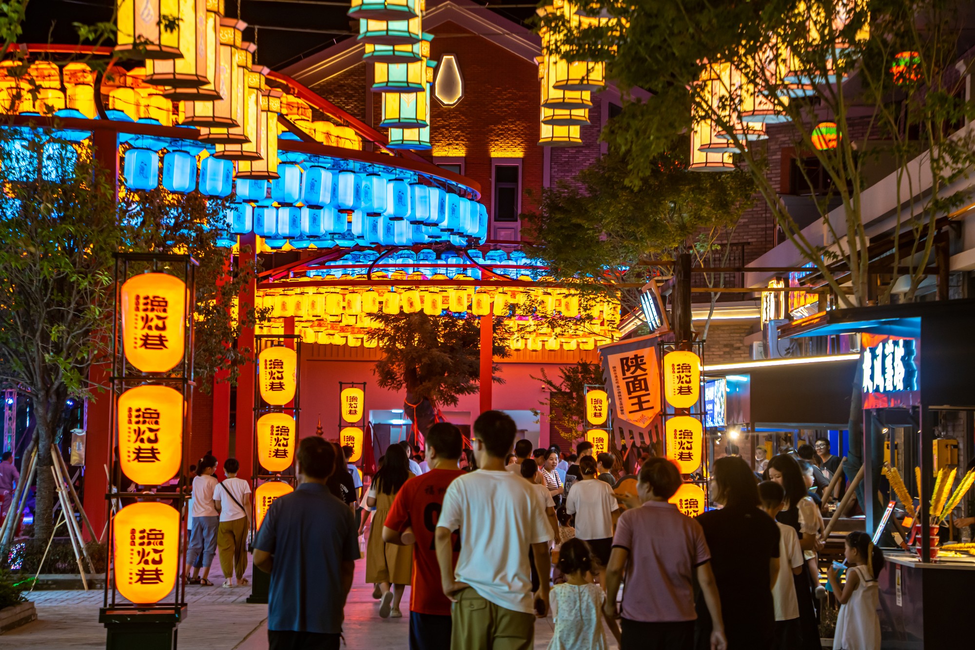 古风夜景图片街市图片