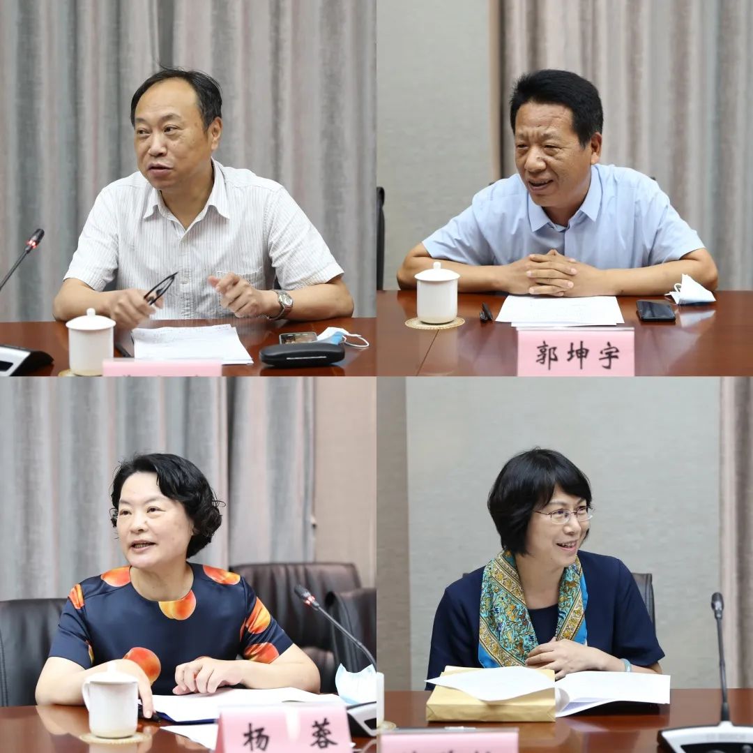 戴立益,郭坤宇,杨蓉,蒋碧艳,中共上海市委统战部党派处相关人员分别