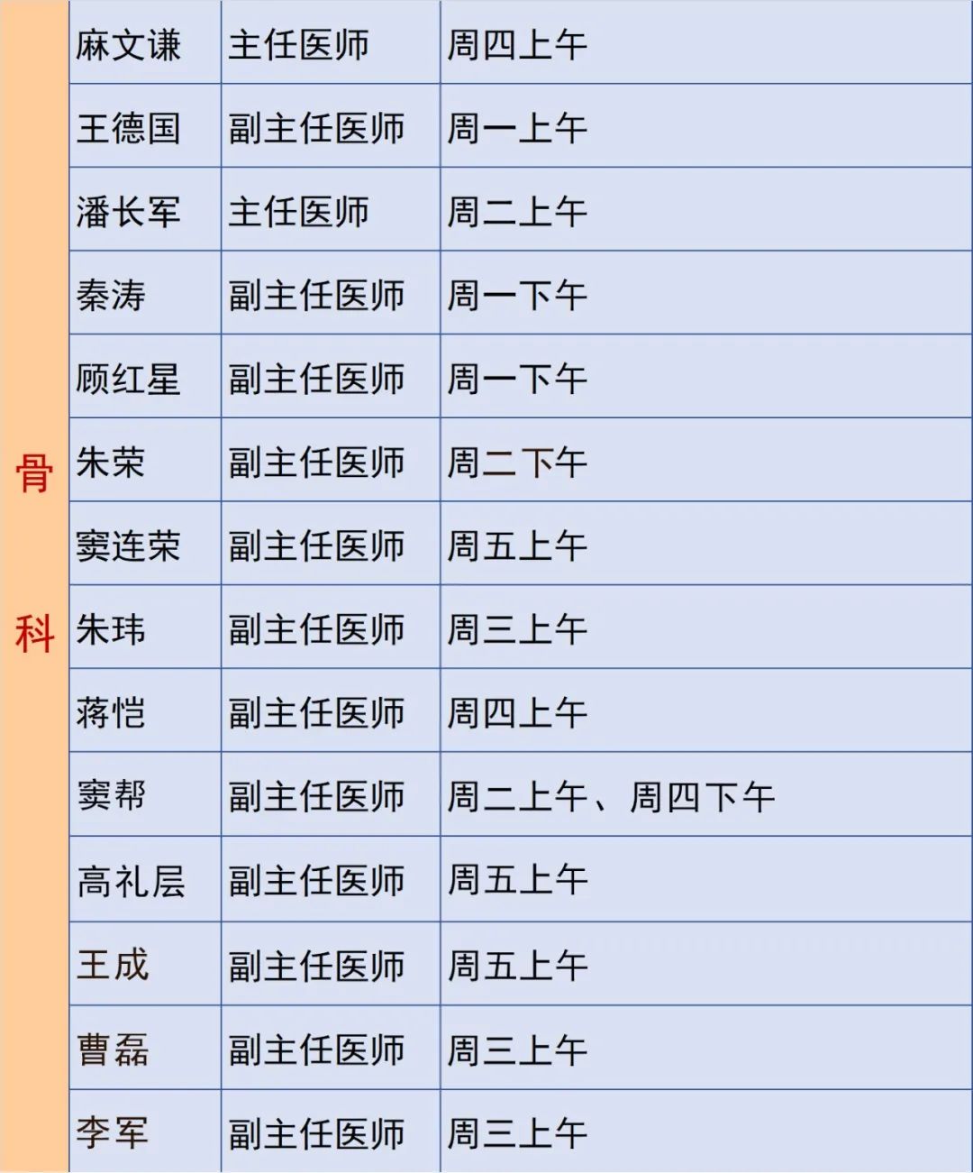 松江南院专家门诊表图片