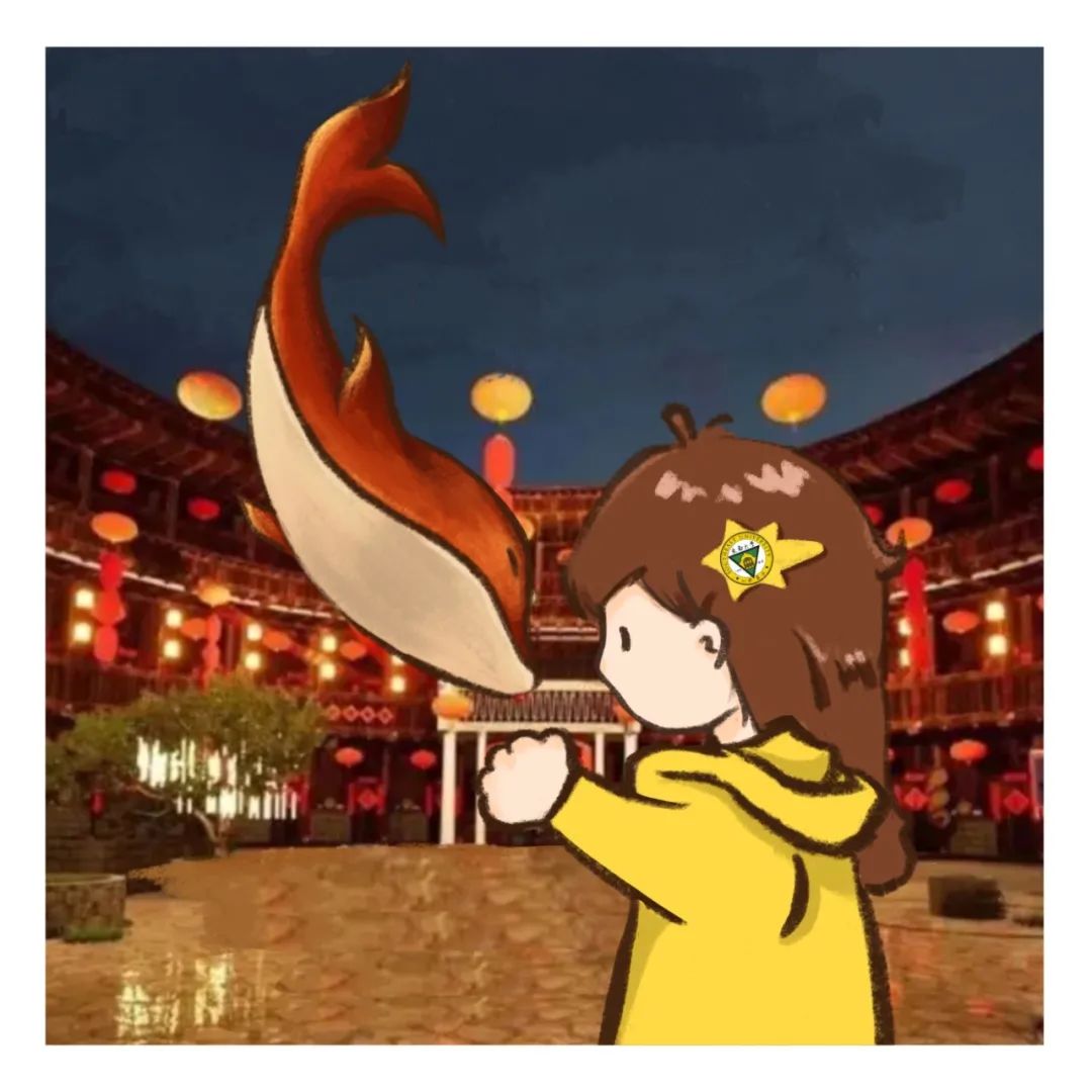 头像里正是电影《大鱼海棠》的取景地福建永定土楼晓南正身临着椿的