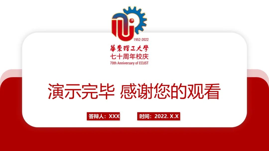 七秩华理 | ecust校庆专属ppt模板等您来收藏~_澎湃号·政务_澎湃新闻