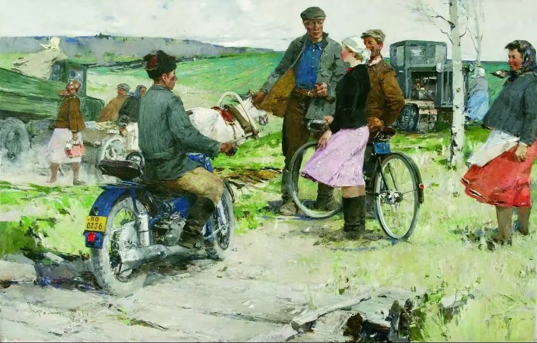 【镇馆之宝】上海苏俄造型艺术馆馆藏——油画《集体农庄的春天》