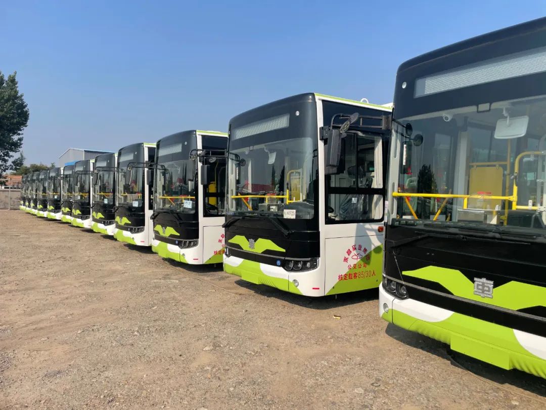 中车全新c10电动客车批量交付青岛