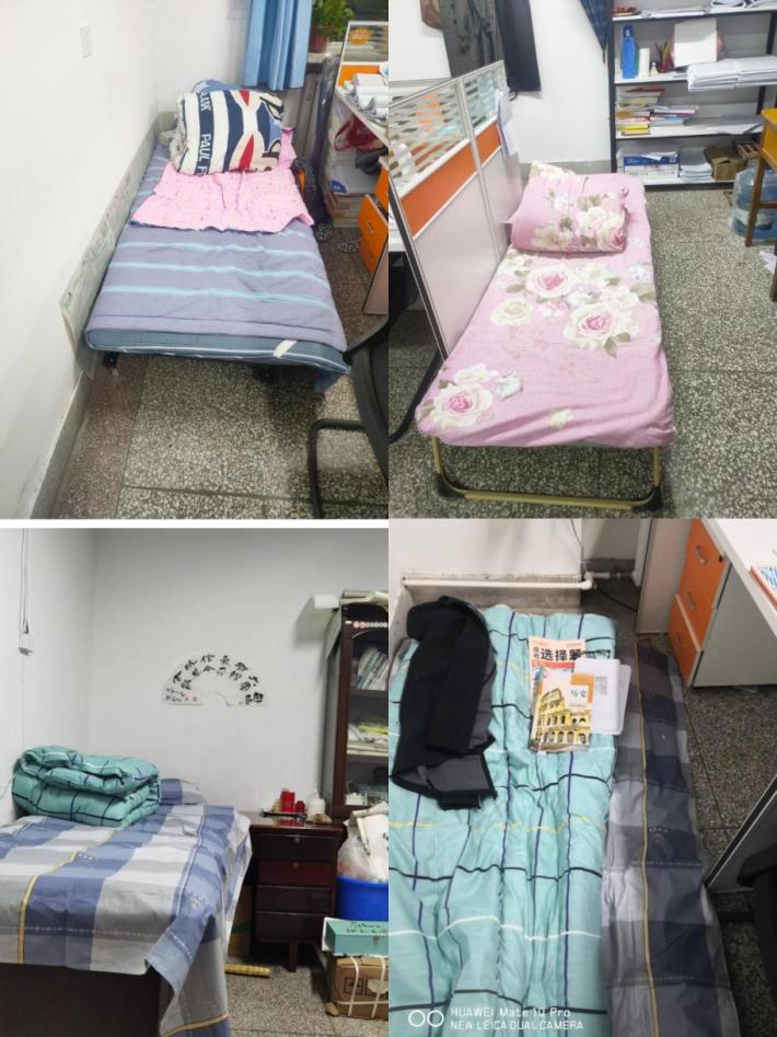 每天的晚自习放学后,24个班主任齐上阵,清点各宿舍学生是否按时回到