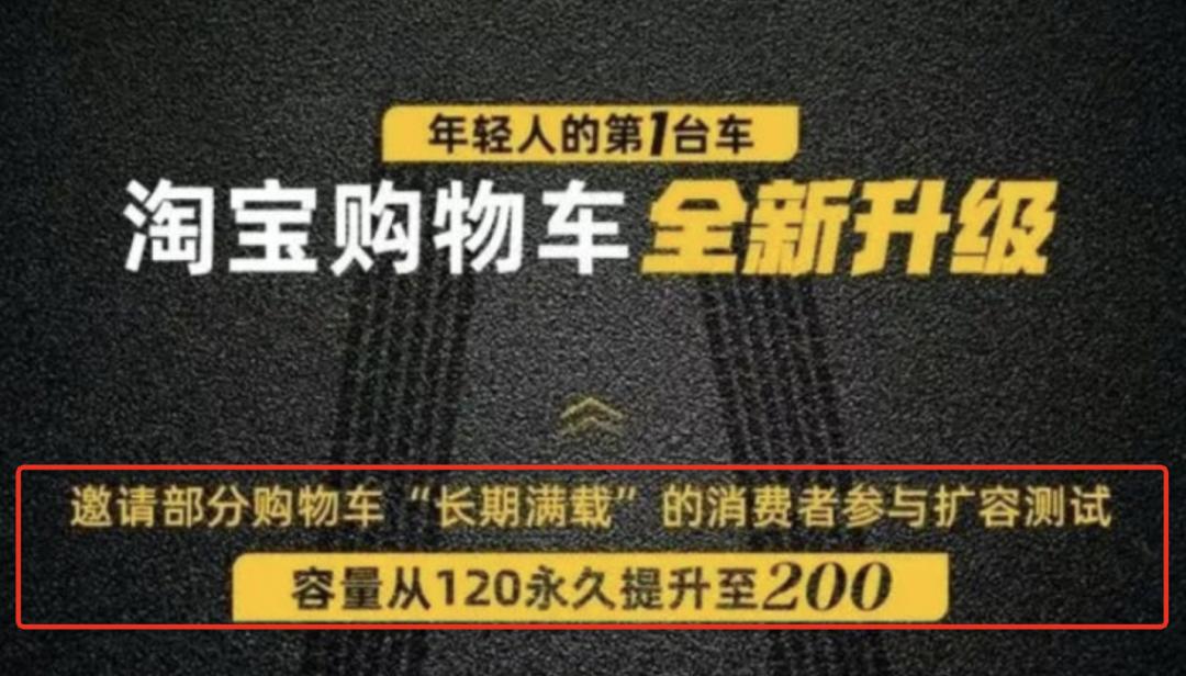 每天有1000万人收到"购物车已满"提醒,淘宝会扩容吗?