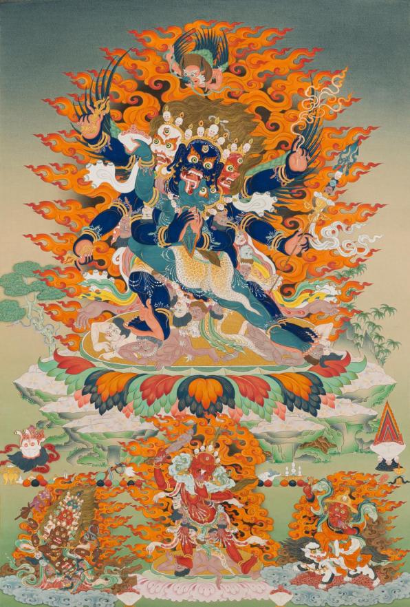 双身莲花生大士,69.5cm×102.