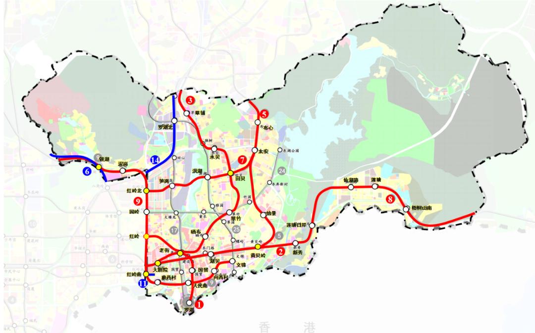 地铁14号线罗湖北站正式通车运营一起来回顾罗湖区轨道交通发展历程