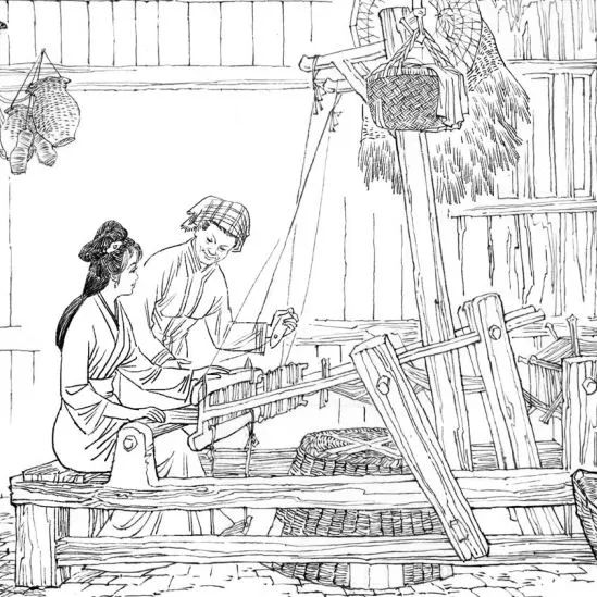 王母娘娘和织女简笔画图片